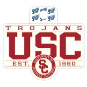 USC Trojans Double Dipper Sticker